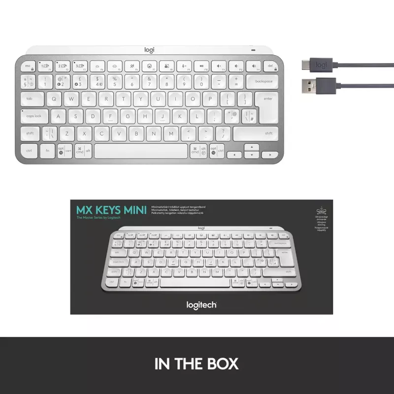 Logitech MX Keys Mini bezdrôtová podsvietená klávesnica Mini QWERTY