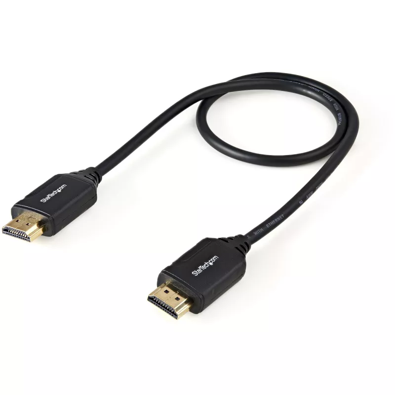 StarTech.com HDMM50CMP kábel Premium High Speed HDMI 2.0 s Ethernetom, 4K 60 Hz, HDR, HDMI (samec) na HDMI (samec), 0,5 m, čierny