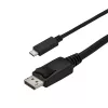 StarTech.com 2,9 m (9,8 ft.) USB-C na DisplayPort 1.2 kábel 4K 60Hz – USB-C na DisplayPort adaptérový kábel – HBR2 USB Type-C DP Alt Mode na DP monitor video kábel – funguje s Thunderbolt 3 – čierna