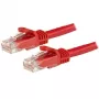 StarTech.com 5m CAT6 Ethernet kábel - Red CAT 6 Gigabit Ethernet kábel - 250MHz 100W PoE RJ45 UTP sieťový/patch kábel s ochranou proti zlomeniu, odľahčením ťahu, jednotlivo testovaný