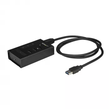 StarTech.com 4 port USB 3.0 hub – USB Type-A na 1x USB-C a 3x USB-A – komerčný kovový USB hub – SuperSpeed 5 Gbit/s USB 3.1/3.2 Gen 1 – samostatne napájaný – BC 1.2 rýchle nabíjanie – montovateľný/robustný~4 port USB 3.0 hub – USB Type-A na 1x USB-C a 3x USB-A – komerčný kovový USB hub – SuperSpeed USB 3.2 Gen 1 (5 Gbit/s) – samostatne napájaný – BC 1.2 rýchle nabíjanie…