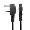 StarTech.com 3ft (1m) UK napájací kábel pre notebook, BS 1363 na C5 (trojlístok), 2,5A 250V, 18AWG, UK náhradný kábel pre notebook, napájací kábel pre tlačiareň, nabíjací kábel pre notebook, napájací kábel pre notebook