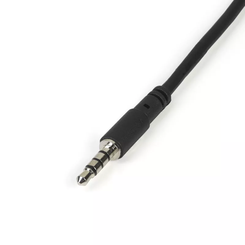 StarTech.com adaptér pre headset so samostatnými konektormi slúchadiel/mikrofónu – 3,5 mm 4-pólový na 2x 3-pólový 3,5 mm konektor samec/samica