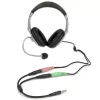 StarTech.com adaptér pre headset so samostatnými konektormi slúchadiel/mikrofónu – 3,5 mm 4-pólový na 2x 3-pólový 3,5 mm konektor samec/samica