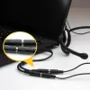StarTech.com adaptér pre headset so samostatnými konektormi slúchadiel/mikrofónu – 3,5 mm 4-pólový na 2x 3-pólový 3,5 mm konektor samec/samica