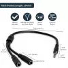 StarTech.com adaptér pre headset so samostatnými konektormi slúchadiel/mikrofónu – 3,5 mm 4-pólový na 2x 3-pólový 3,5 mm konektor samec/samica