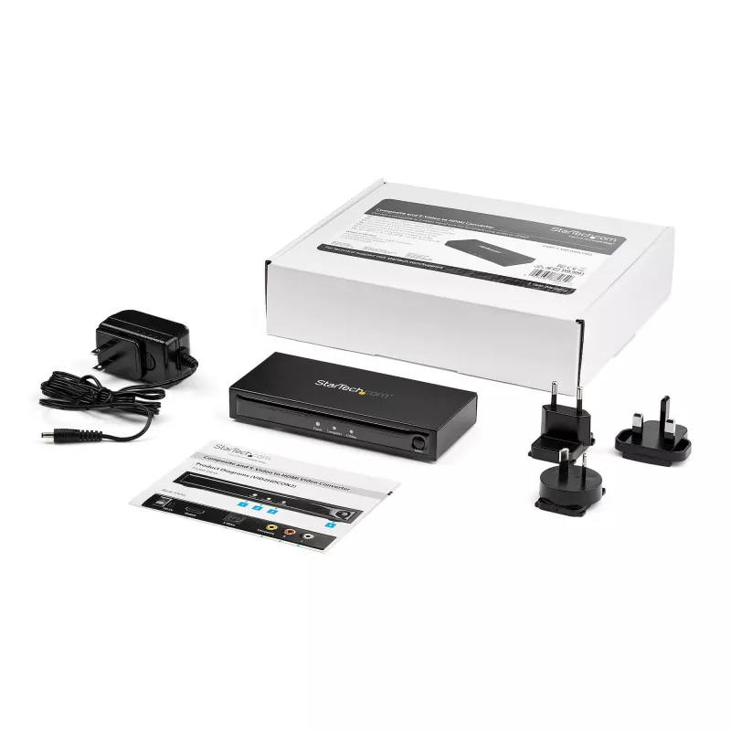 StarTech.com S-Video alebo Composite na HDMI konvertor so zvukom – 720p – NTSC a PAL