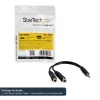 StarTech.com 15 cm stereo rozbočovací kábel – 3,5 mm konektor samec na 2x 3,5 mm konektor samica