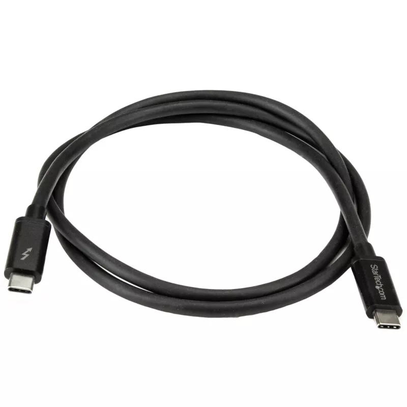 StarTech.com 1m Thunderbolt 3 (20Gbps) USB-C kábel – kompatibilný s Thunderbolt, USB a DisplayPort