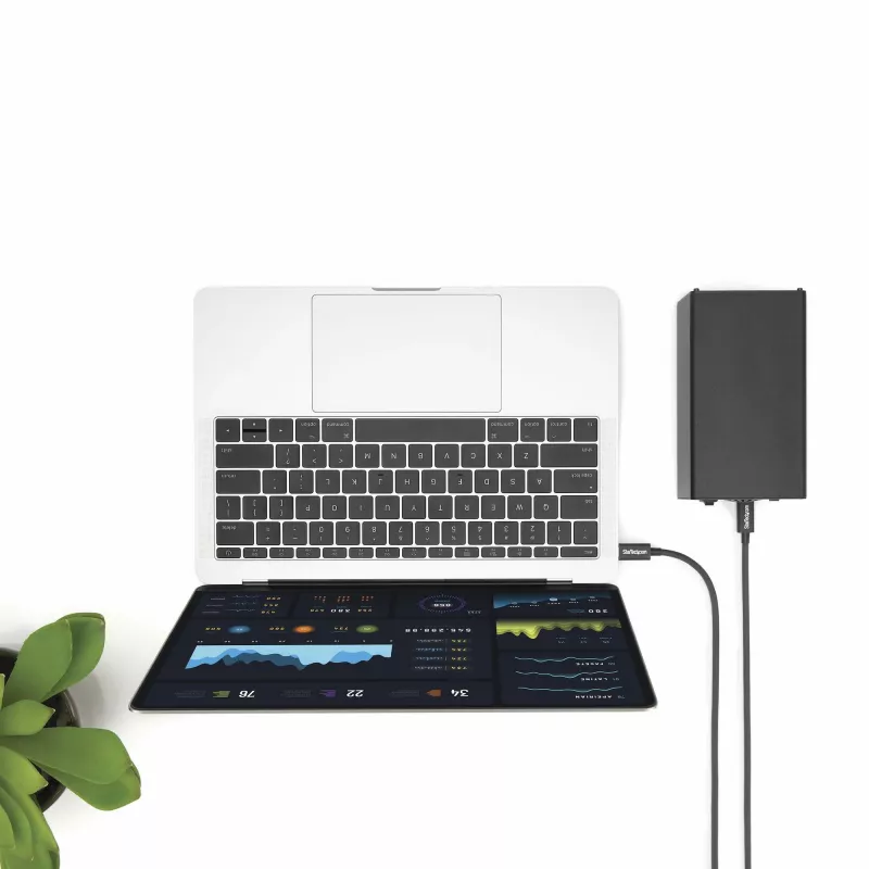 StarTech.com 2m Thunderbolt 3 (20Gbit/s) USB-C kábel – kompatibilný s Thunderbolt, USB a DisplayPort