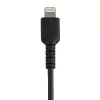 StarTech.com 15 cm odolný čierny USB-A na Lightning kábel – robustný aramidový USB Type-A na Lightning nabíjací/synchronizačný kábel – Apple MFi certifikovaný pre iPad/iPhone 12