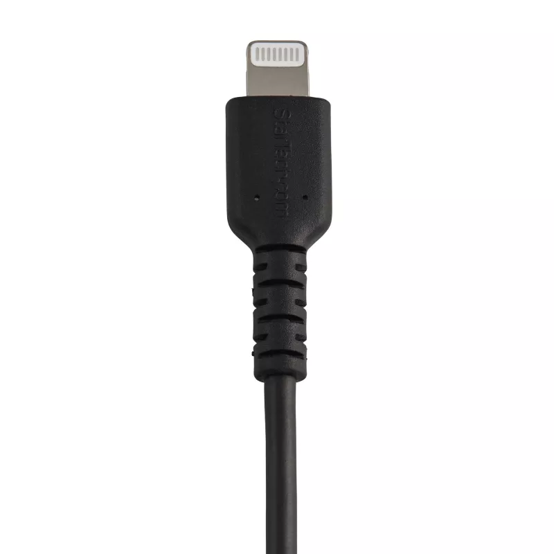 StarTech.com 15 cm odolný čierny USB-A na Lightning kábel – robustný aramidový USB Type-A na Lightning nabíjací/synchronizačný kábel – Apple MFi certifikovaný pre iPad/iPhone 12