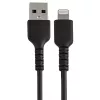 StarTech.com 15 cm odolný čierny USB-A na Lightning kábel – robustný aramidový USB Type-A na Lightning nabíjací/synchronizačný kábel – Apple MFi certifikovaný pre iPad/iPhone 12