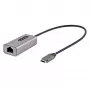 StarTech.com US1GC30B2 adaptér USB-C na Gigabit Ethernet, USB 3.0, 10/100/1000 Mb/s, ASIX AX88179A, kábel 30 cm, sivý
