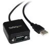 StarTech.com ICUSB2321FIS 1-portový sériový adaptérový kábel FTDI USB na RS232 DB9, opticky izolovaný, 2,5 m, čierny