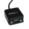 StarTech.com ICUSB2321FIS 1-portový sériový adaptérový kábel FTDI USB na RS232 DB9, opticky izolovaný, 2,5 m, čierny