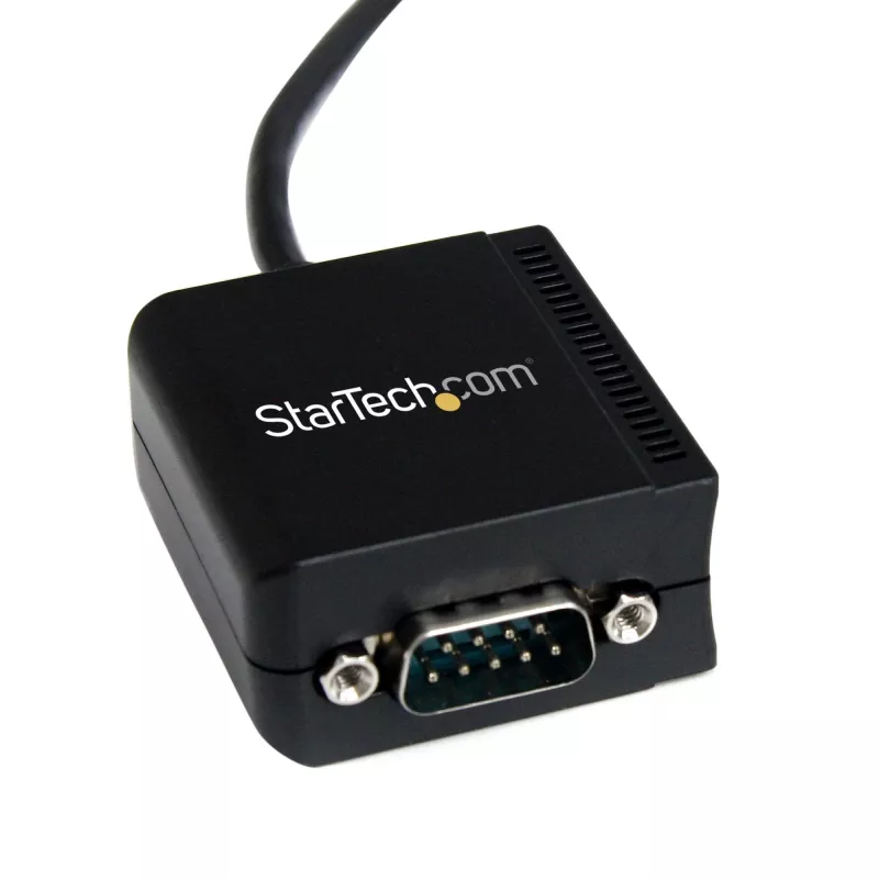 StarTech.com ICUSB2321FIS 1-portový sériový adaptérový kábel FTDI USB na RS232 DB9, opticky izolovaný, 2,5 m, čierny