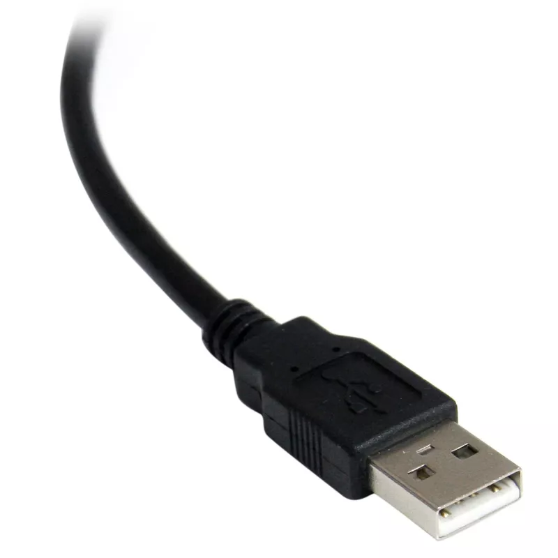 StarTech.com ICUSB2321FIS 1-portový sériový adaptérový kábel FTDI USB na RS232 DB9, opticky izolovaný, 2,5 m, čierny
