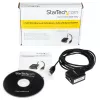StarTech.com ICUSB2321FIS 1-portový sériový adaptérový kábel FTDI USB na RS232 DB9, opticky izolovaný, 2,5 m, čierny