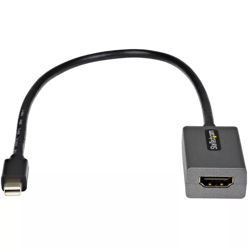 StarTech.com Mini DisplayPort na HDMI adaptér - mDP na HDMI adaptér dongle - 1080p - Mini DisplayPort 1.2 na HDMI monitor/display - Mini DP na HDMI video konvertor - 30 cm dlhý pripojený kábel - aktualizovaná verzia MDP2HDMI