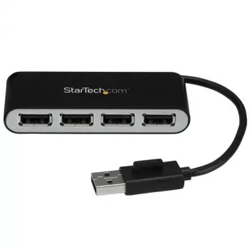 StarTech.com prenosný 4-port USB 2.0 hub s integrovaným káblom