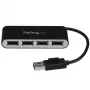 StarTech.com prenosný 4-port USB 2.0 hub s integrovaným káblom