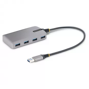 StarTech.com 4-port USB hub – USB 3.0 5 Gbit/s, napájaný zbernicou, USB-A na 4x USB-A hub s voliteľným pomocným napájacím vstupom – prenosný desktop/notebook USB hub, 30 cm kábel, USB rozširujúci hub