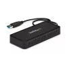 StarTech.com USB 3.0 Mini-Dock – dual-monitor USB-A dokovacia stanica s DisplayPort 4K 60Hz videom a Gigabit Ethernet – 30 cm kábel – prenosný USB-3.1-Gen-1-Type-A notebook adaptér
