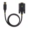 StarTech.com 3 m USB na sériový adaptérový kábel, zachovanie COM, vymeniteľné skrutky/matice, USB-A na DB9 RS232, FTDI IC, ESD ochrana, Windows/macOS/Linux