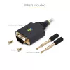 StarTech.com 3 m USB na sériový adaptérový kábel, zachovanie COM, vymeniteľné skrutky/matice, USB-A na DB9 RS232, FTDI IC, ESD ochrana, Windows/macOS/Linux
