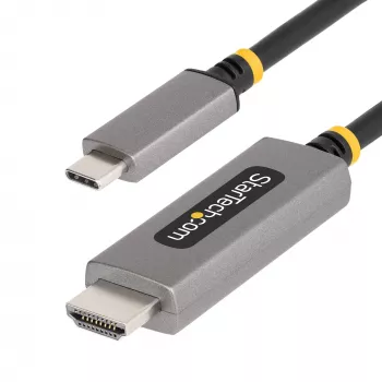 StarTech.com 10ft (3m) USB-C na HDMI adaptérový kábel, 8K 60Hz, 4K 144Hz, HDR10, USB Type-C na HDMI 2.1 video konvertorový kábel, kompatibilný s USB-C DP Alt Mode/USB4/Thunderbolt 3/4 – USB-C notebook na HDMI monitor