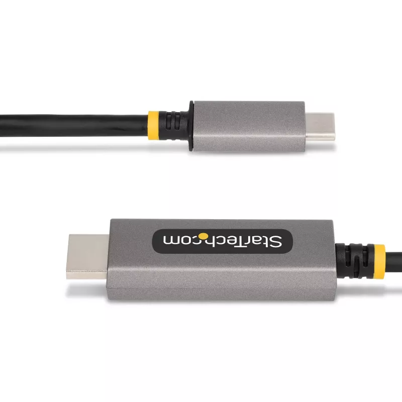 StarTech.com 10ft (3m) USB-C na HDMI adaptérový kábel, 8K 60Hz, 4K 144Hz, HDR10, USB Type-C na HDMI 2.1 video konvertorový kábel, kompatibilný s USB-C DP Alt Mode/USB4/Thunderbolt 3/4 – USB-C notebook na HDMI monitor