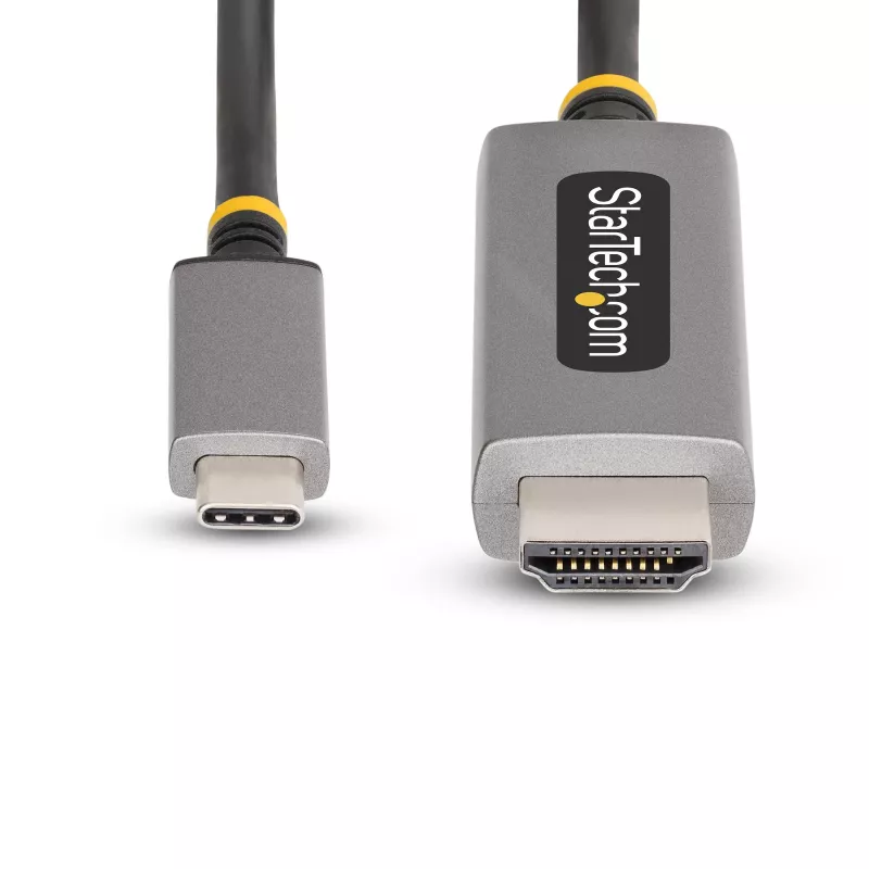 StarTech.com 10ft (3m) USB-C na HDMI adaptérový kábel, 8K 60Hz, 4K 144Hz, HDR10, USB Type-C na HDMI 2.1 video konvertorový kábel, kompatibilný s USB-C DP Alt Mode/USB4/Thunderbolt 3/4 – USB-C notebook na HDMI monitor
