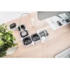 Predlžovacia lišta Digitus flexibilná 4-násobná so 2 USB portami a vypínačom