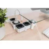 Predlžovacia lišta Digitus flexibilná 4-násobná so 2 USB portami a vypínačom