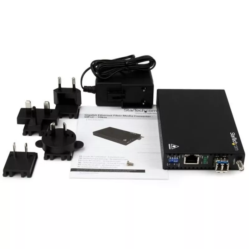 StarTech.com Gigabit Ethernet medený na sklolaminátový mediálny konvertor - SM LC - 10 km