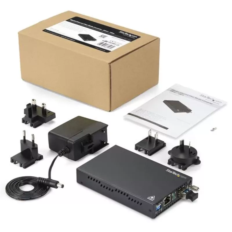 StarTech.com Gigabit Ethernet medený na sklolaminátový mediálny konvertor - SM LC - 10 km