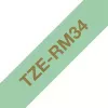 Brother TZE-RM34 popisovacia páska zlatá na mätovo zelenej