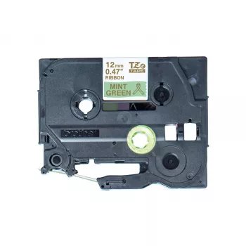 Brother TZE-RM34 popisovacia páska zlatá na mätovo zelenej