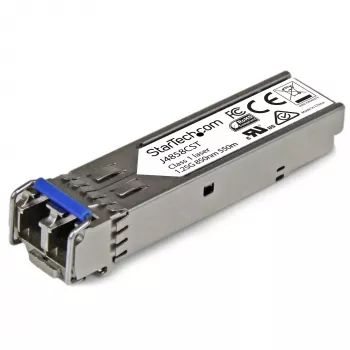 StarTech.com HP J4858C kompatibilný SFP transceiver modul - 1000BASE-SX~HPE J4858C kompatibilný SFP modul - 1000BASE-SX - 1GbE multividové optické vlákno transceiver - 1GE Gigabit Ethernet SFP - LC 550m - 850nm - DDM HPE 1400, 1700, 1820