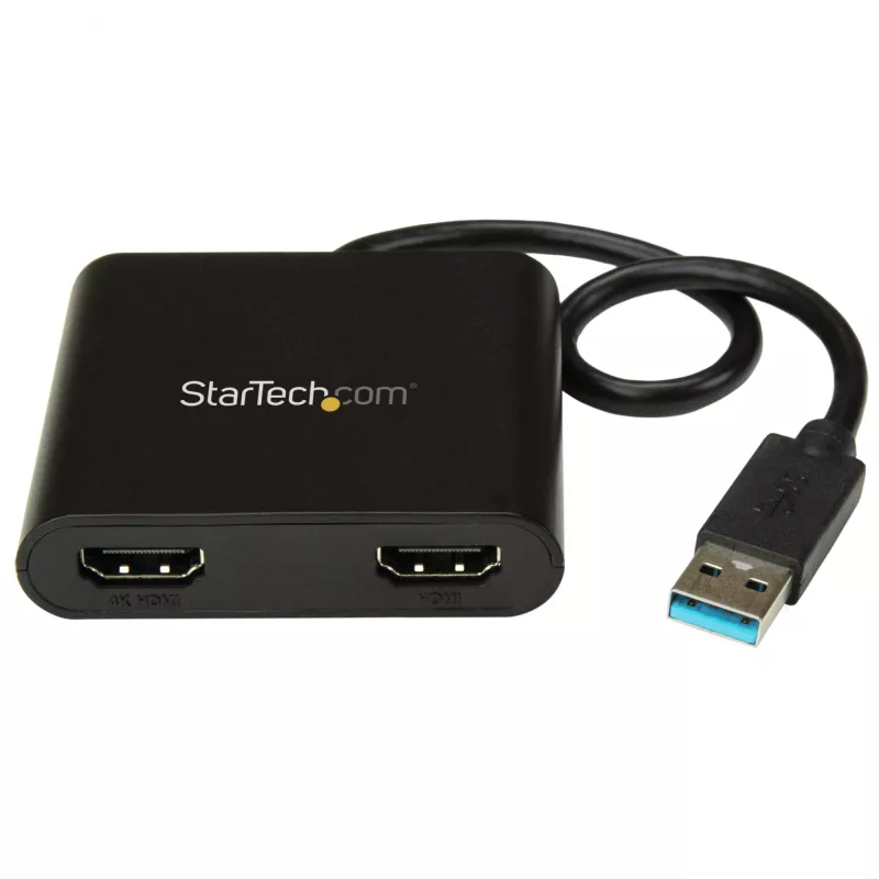 StarTech.com USB 3.0 na duálny HDMI adaptér, USB na 2x HDMI monitor konvertor pre Windows (bez podpory pre macOS/ChromeOS/Linux) - TAA