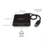 StarTech.com USB 3.0 na duálny HDMI adaptér, USB na 2x HDMI monitor konvertor pre Windows (bez podpory pre macOS/ChromeOS/Linux) - TAA