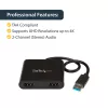 StarTech.com USB 3.0 na duálny HDMI adaptér, USB na 2x HDMI monitor konvertor pre Windows (bez podpory pre macOS/ChromeOS/Linux) - TAA
