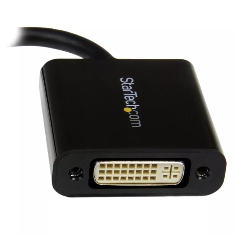 StarTech.com MDP2DVI3 adaptér Mini DisplayPort na DVI, 1920x1200 (WUXGA), pasívny, kompatibilný s Thunderbolt, 17 cm, čierny