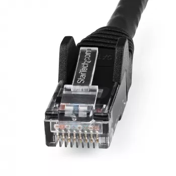 StarTech.com 10m CAT6 Ethernet kábel - LSZH (Low Smoke Zero Halogen) - 10 Gigabit 250Mhz 100W PoE RJ45 10GbE UTP sieťový patch kábel, ochrana západky s odľahčením ťahu - čierny, CAT 6, ETL overený, 24AWG