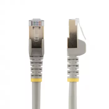 StarTech.com 1m CAT6a Ethernet kábel – 10 Gigabit tienený, bez západky RJ45 100W PoE patch kábel – 10GbE STP sieťový kábel s odľahčením ťahu – sivý, jednotlivo testovaný/kabeláž UL certifikovaná/TIA