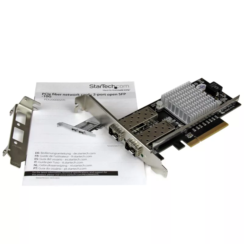 StarTech.com 2-portová 10G sieťová karta s otvoreným SFP+ - PCIe, Intel čipset