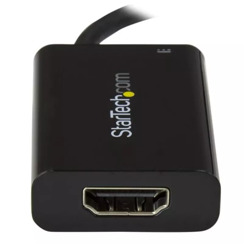 StarTech.com USB C na HDMI 2.0 adaptér s Power Delivery - 4K 60Hz USB Type-C na HDMI Display Video konvertor - 60W PD priechodný nabíjací konektor - kompatibilný s Thunderbolt 3 - čierna