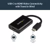 StarTech.com USB C na HDMI 2.0 adaptér s Power Delivery - 4K 60Hz USB Type-C na HDMI Display Video konvertor - 60W PD priechodný nabíjací konektor - kompatibilný s Thunderbolt 3 - čierna