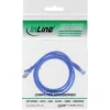 InLine patch kábel S/FTP PiMF Cat.6A bezhalogénový 500 MHz modrý 1 m